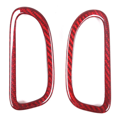 Red Carbon Fiber Interior A-pillar Speaker Frame Trim For Corvette C6 2005-2013 13