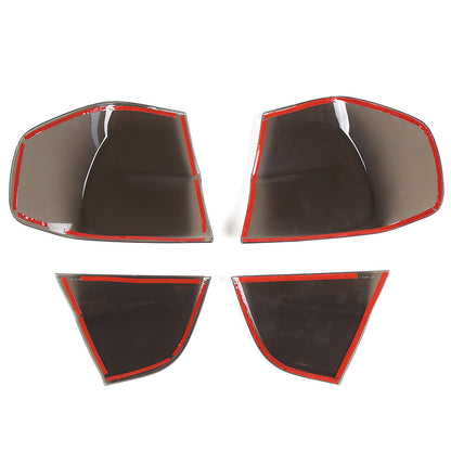 Smoked Black Rear Tail Light Guard Cover Trim Bezels For BMW 3 Series E90 09-12 7