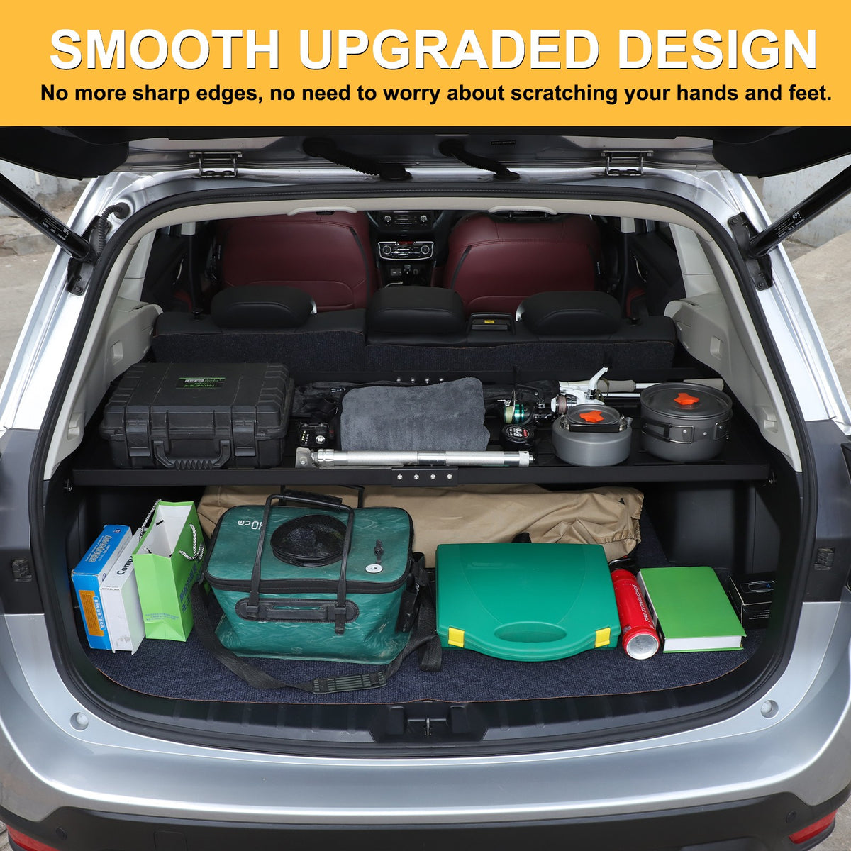 Rear Cargo Rack Luggage Storage Carrier Shelf For Subaru Forester 2019-2024 US 10