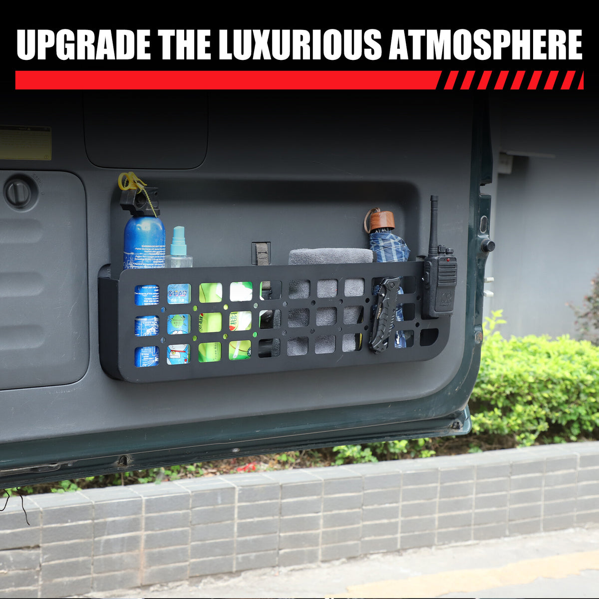 Aluminum Alloy Tailgate Storage Molle Panel For Toyota Prado FJ120 03-09 US 22