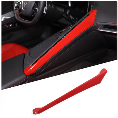 ABS Red Center Console Side Decoration Strip For Corvette C8 2020-2025 3