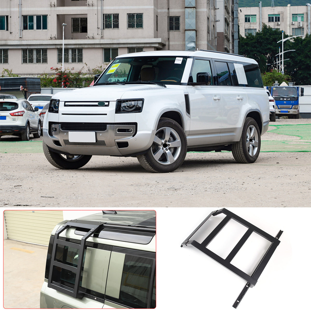 Back Rear Roof Ladder Tailgate Driver Side Rack For Land Rover Defender 20-24 20