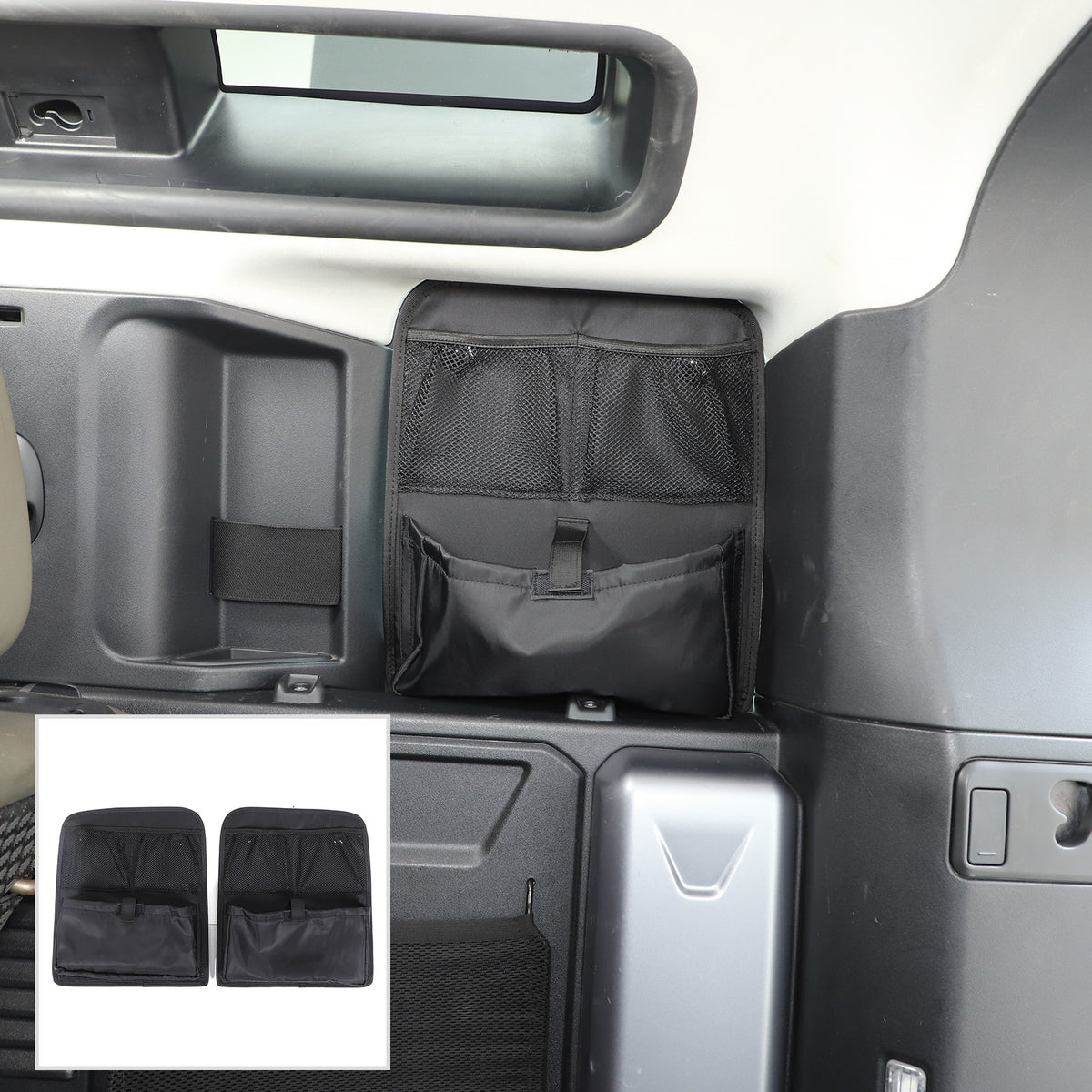 Rear Trunk Anti-roll Storage Bag Organizer Oxford For LR Defender 90 110 2020-24 4