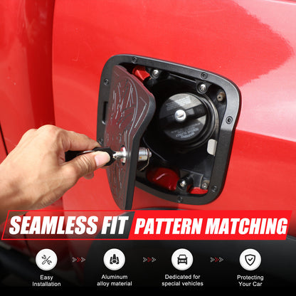 Door Fuel Tank Cover With Lock Gas Cap Tank Trim For Toyota Tacoma 2016-23 22