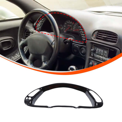 ABS Carbon Fiber Interior Dashboard Frame Trim Cover For Corvette C5 1998-2004 23
