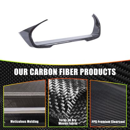 Real Carbon Fiber Dashboard Instrument Frame Cover Trim For BMW X5 F15 14-18 6