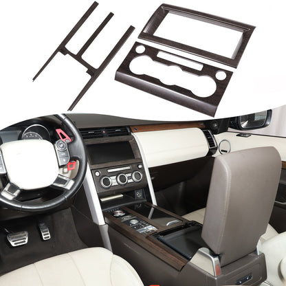 3pcs Wood Grain Center Console Trim Kit For Land Rover Discovery 5 L462 2017-20 19
