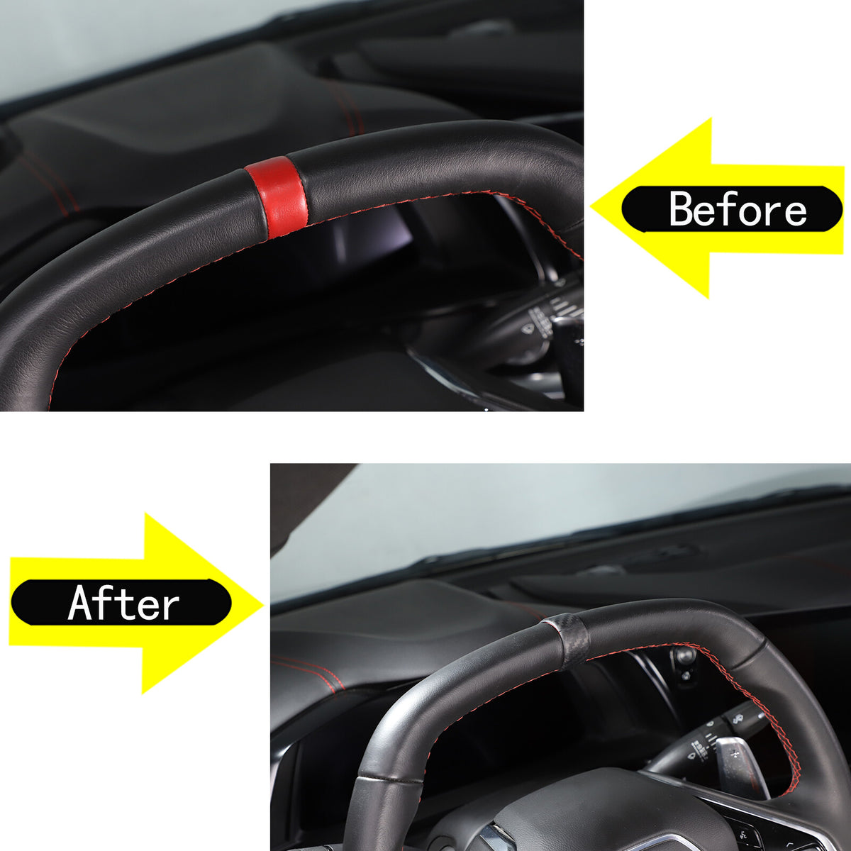 Matte Real Carbon Fiber Interior Exterior Trim Cover For Corvette C8 2020-25 39