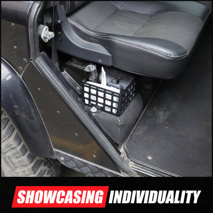 Alloy Second Row Seat Side Storage Basket Tray For LR Defender L316 2004-2018 13