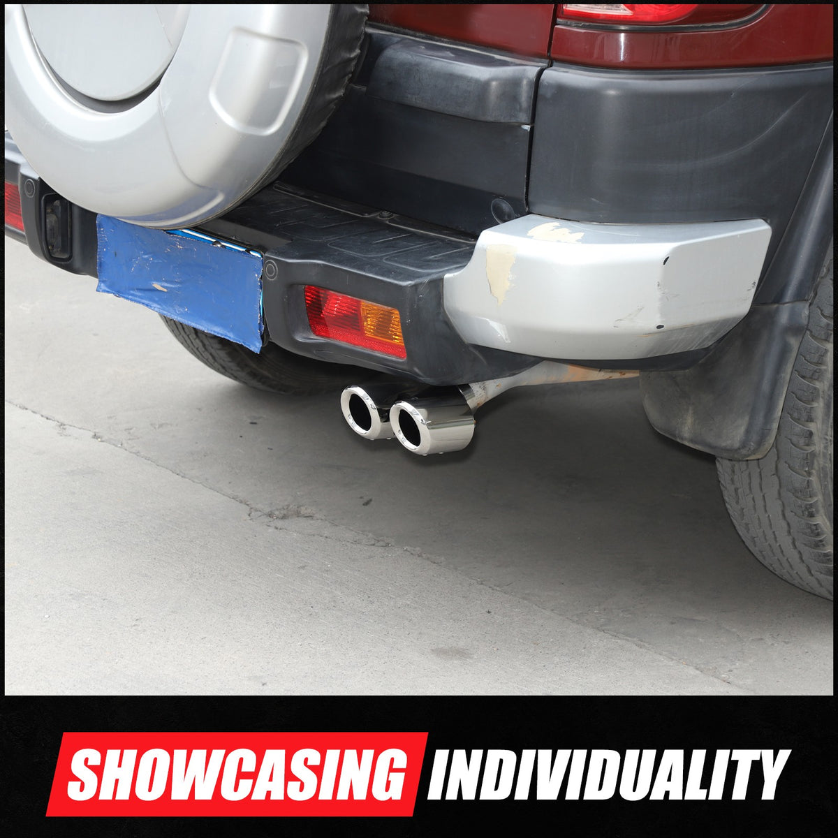 Silver Stainless Steel Exhaust Tail Pipe Tip For Toyota FJ Cruiser 2007-2021 US 14