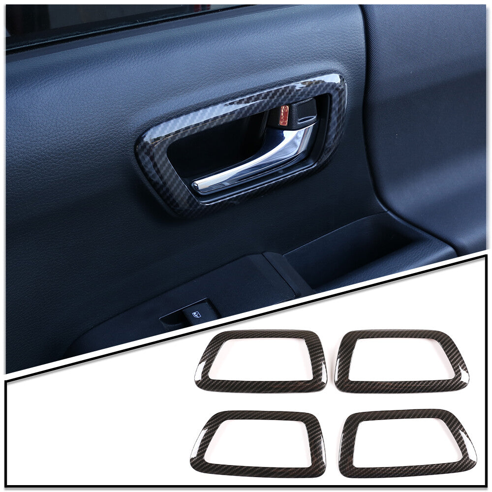 Carbon ABS Full Interior Center Console Kit Cover Trim Set For Toyota Tacoma 16+ 7
