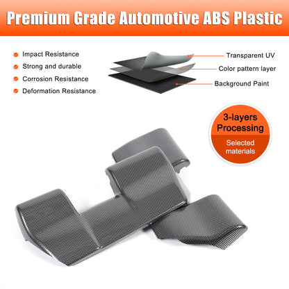ABS Carbon Rear Seat Anti-kick Panel Trim For Toyota Land Cruiser LC250 24+ 18