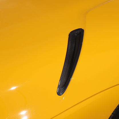 2pcs Real Carbon Fiber Side Hood Vent Covers For Toyota Supra A90 MKV 2019-24 6