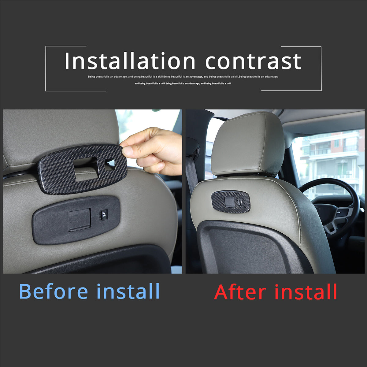 Real Dry Carbon Fiber Full Interior Trim Set For LR Defender 90 110 L663 20-23 195