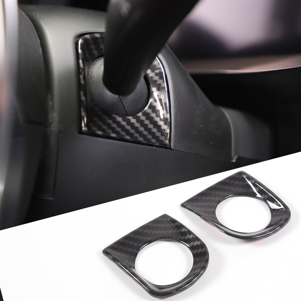 Carbon Fiber ABS Interior Full Decor Cover Trim Kit For Corvette C8 2020-2025 - Styles 26-30 44