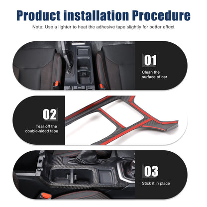 Real Carbon Fiber Console Gear Shift Panel For Subaru WRX STI VB S4 MT 2022 2024 14
