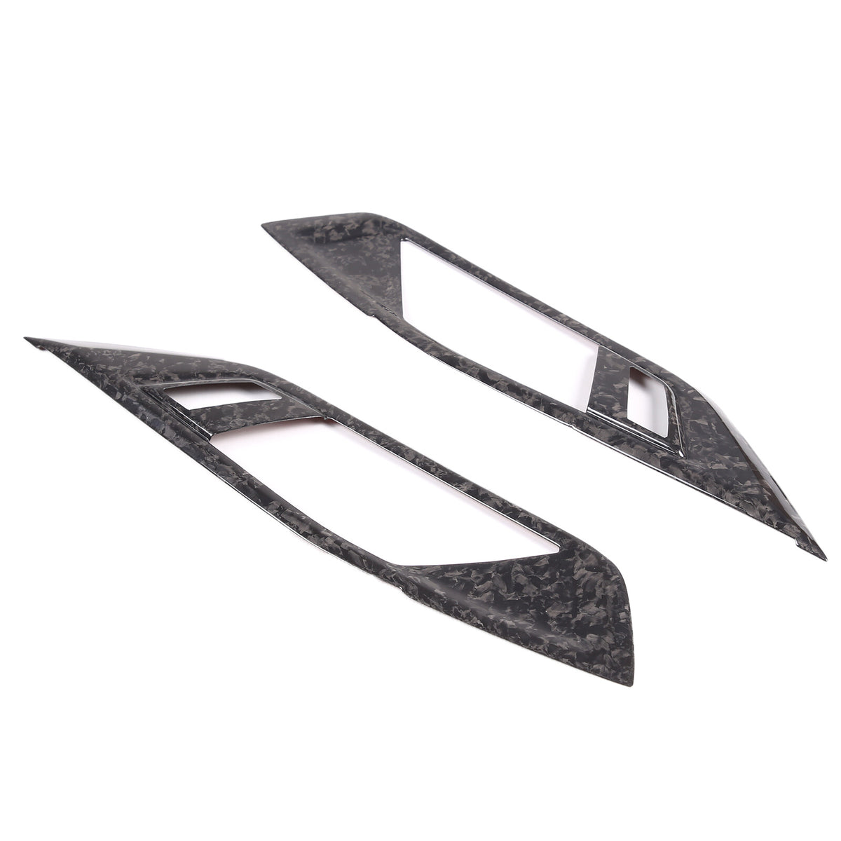 Forged Carbon Fiber Inner Door Handle Frame Cover Trim For BMW 4 Series 2022-24 7