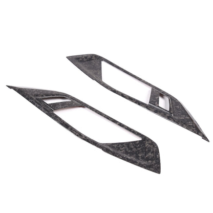 Forged Carbon Fiber Inner Door Handle Frame Cover Trim For BMW 4 Series 2022-24 7