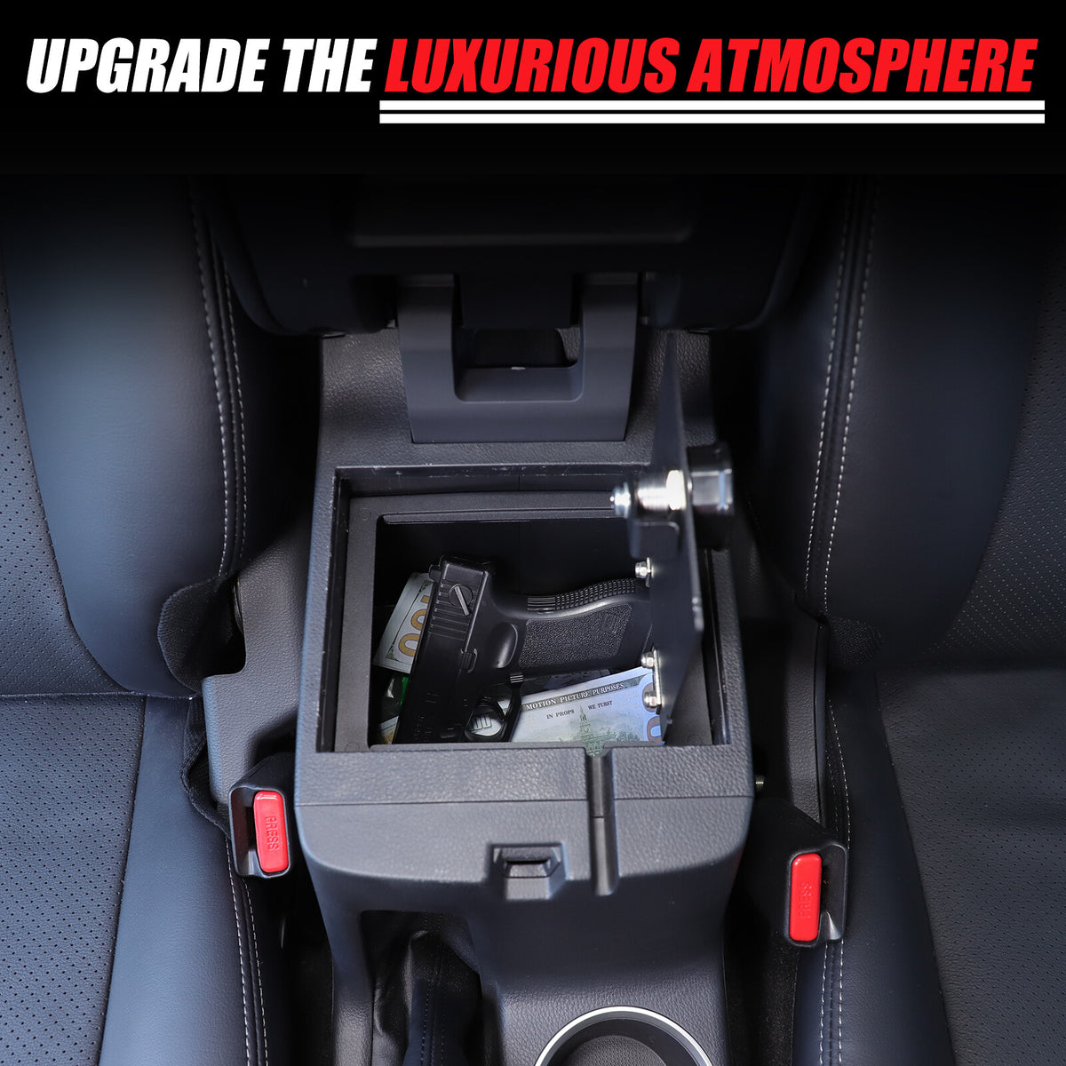 Center Console Safe GUN Storage Lock Box TRAY For Mitsubishi L200 Triton 2019-23 18