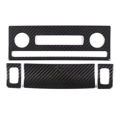Real Carbon Fiber Center Console Air Conditioner Trim For Corvette C6 2005-13 2