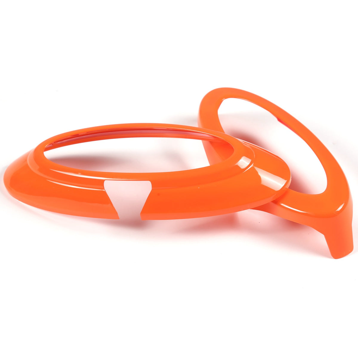 Orange Front Bumper Grille Trim Cover + Logo Ring For Ford Maverick 2022 US 17