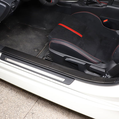 Door Sill Plate Protector Guards Strip Cover Trim For Toyota GR86/Subaru BRZ 22+ 6