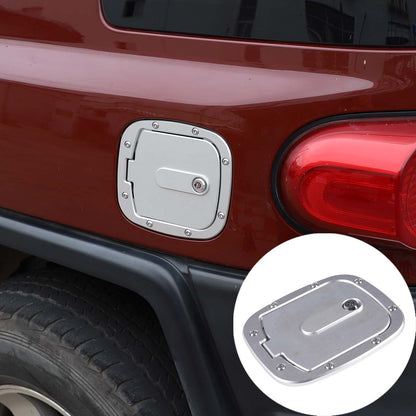 Sliver Fuel Tank Cover Gas Replacement Cover Trim For Toyota FJ Cruiser 2007-21 1