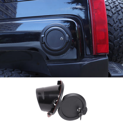 Alloy Locking Fuel Door Black Gas Tank Cap Cover Lock Key For Hummer H3 2005-09 18