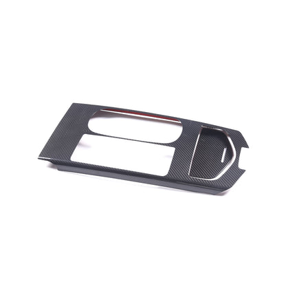 Center Control Gear Panel Trim Carbon Fiber Cover For Maserati Ghibli 2017-2023 12