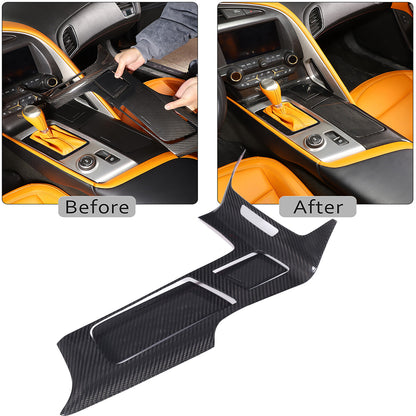 Real Dry Carbon Fiber Interior Center Full Trim Set Kit For Corvette C7 14-19 19