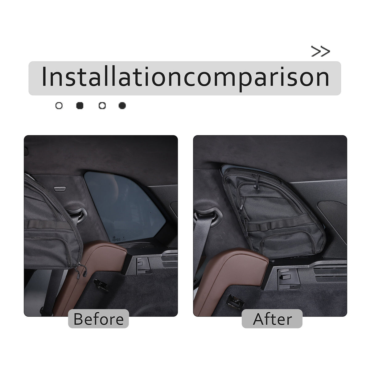 Car Trunk Right Side Window Storage Bag Tool Bag For BMW X5 2019-2023 12
