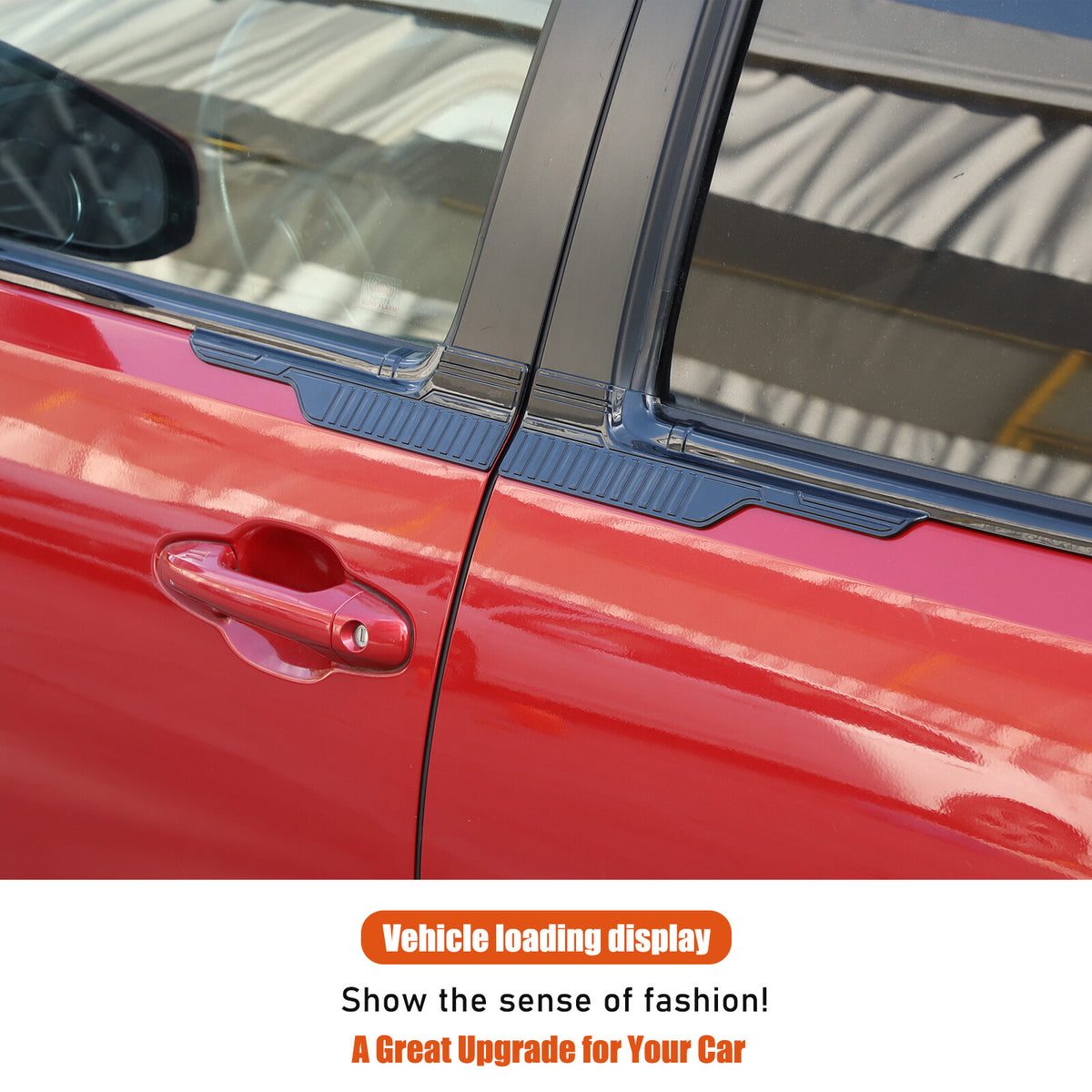 Black ABS Exterior Window Bottom Sill Trim Strip For Toyota Tacoma 2015-2022 12