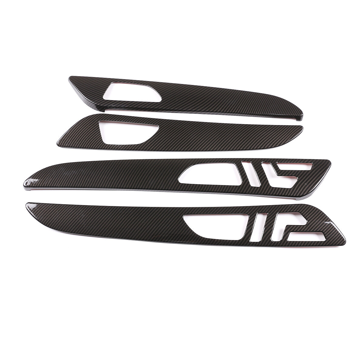 Carbon Fiber ABS Door Handle Panel Trim Cover Strip for Benz GLE GLS ML GL 13-19 6