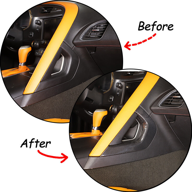 Real Dry Carbon Fiber Interior Center Full Trim Set Kit For Corvette C7 2014-19 42