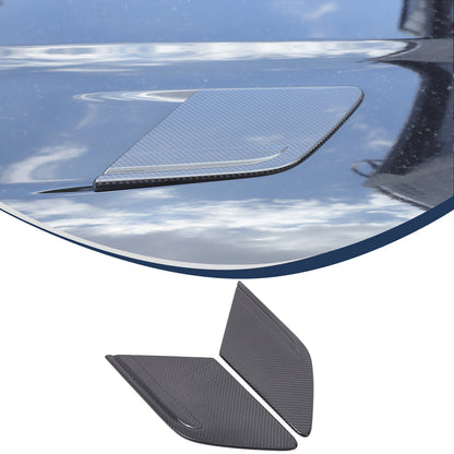 Real Carbon Fiber Hood Side Trim Cover Set for LR Range Rover Sport L461 2023+ 3