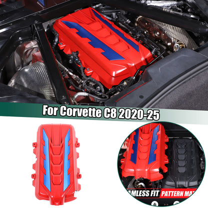 Engine Bay Panel Cover Trim in Edge Blue/Red/Black For Corvette Coupe C8 2020-26 - Styles 1-5 23