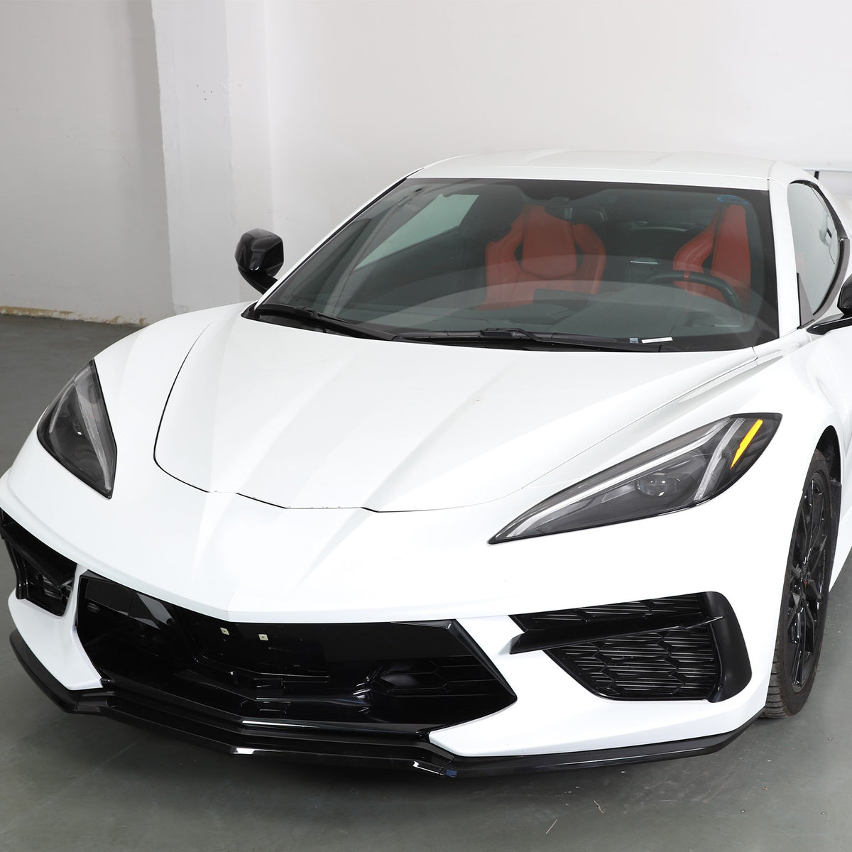 Replacement Black Front Bumper Lip Kit Splitter Exterior For Corvette C8 20+ US 14