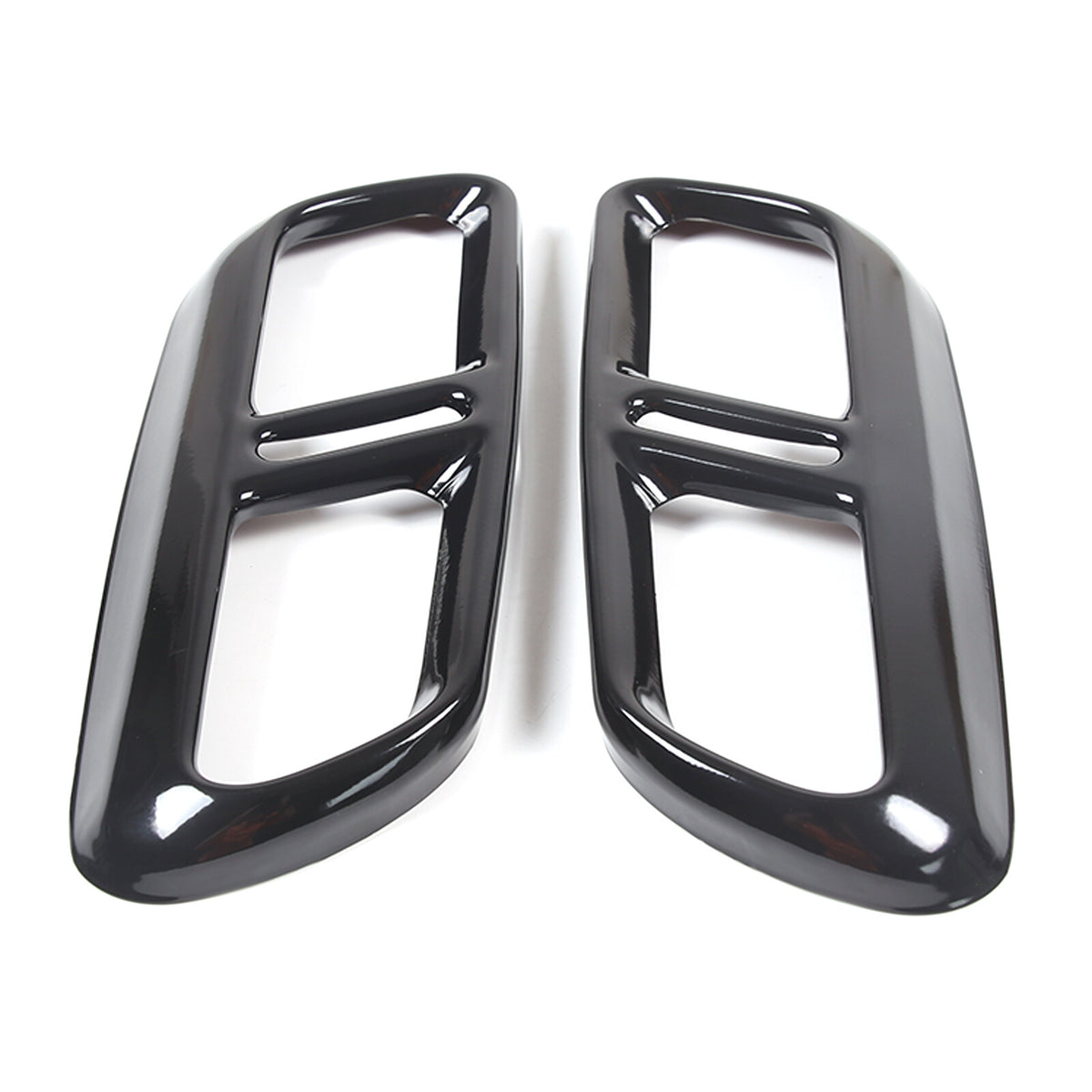 Black Steel Exhaust Pipe Tail Throat Cover Trim For LR Range Rover Sport 2023+ 17