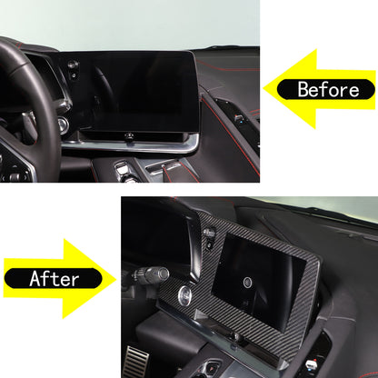 Real Dry Carbon Fiber Full Interior Center Set Trim Kit For Corvette C8 20-25 US - Styles 46-50 21