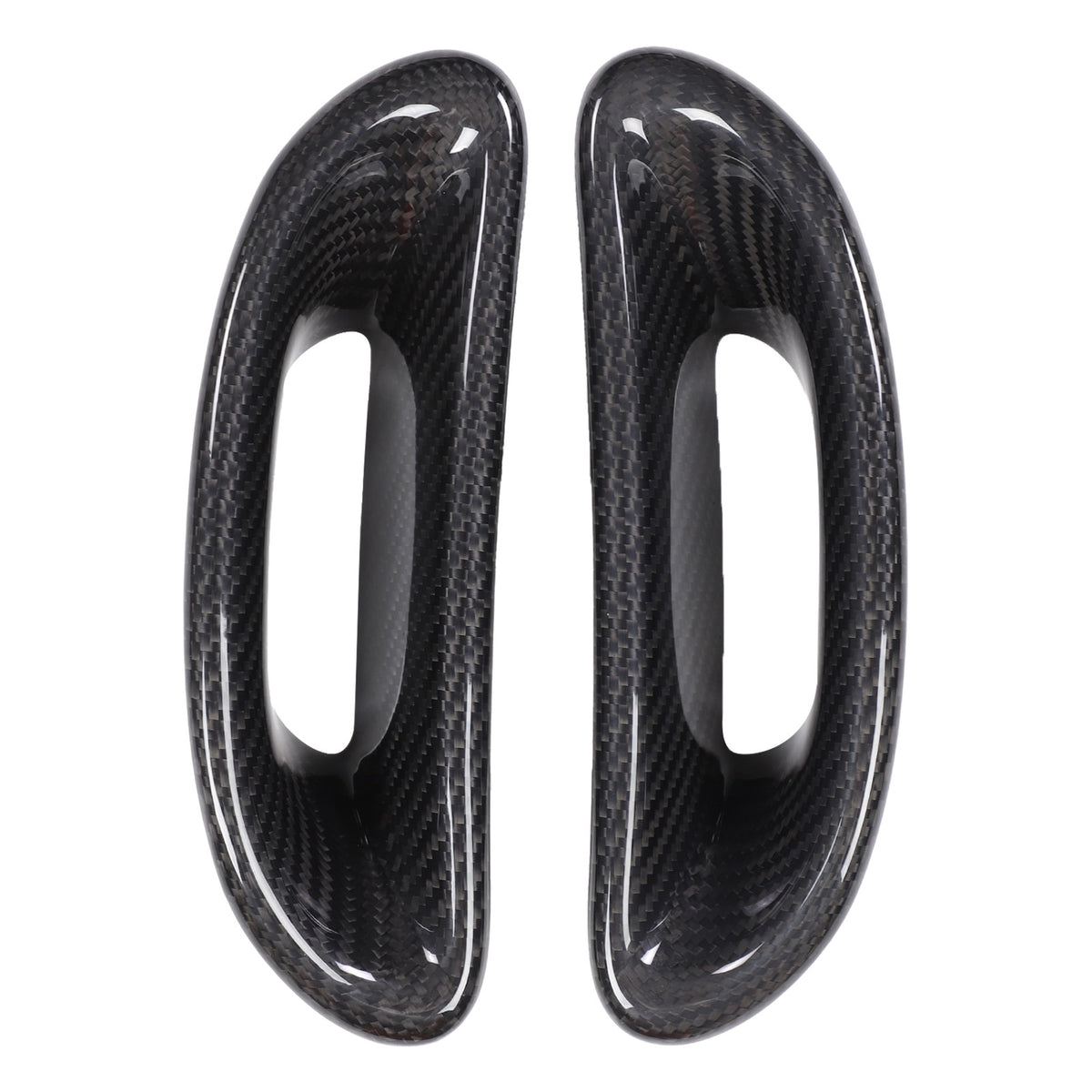 Real Carbon Fiber Front Seat Back Cover For Fiat 500 Abarth 595 2016-2024 9