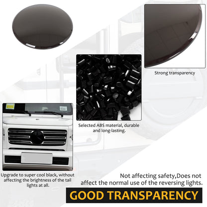 Smoked Black ABS Front Logo Badge Cover Trim For Benz W463 G550 G63 2019+ US 17