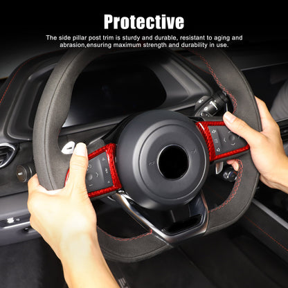 Red Real Carbon Fiber Interior Exterior Conosle Trim Cover For Lotus EMIRA 21-25 73