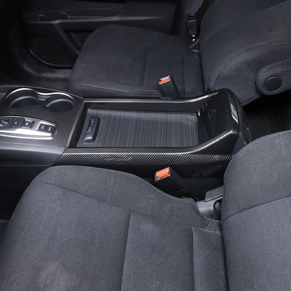 Carbon Fiber Center Console Armrest Box Side Panel Trim for Honda Pilot 16-22 10