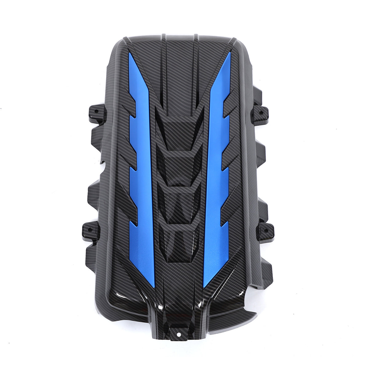 Carbon Fiber Engine Bay Panel Cover Trim in Edge Blue For Corvette C8 2020-26 US 22