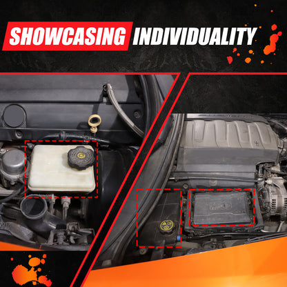 Black Aluminum Alloy Antifreeze Fuse Box Cover Trim For Corvette C7 2014-2019 7