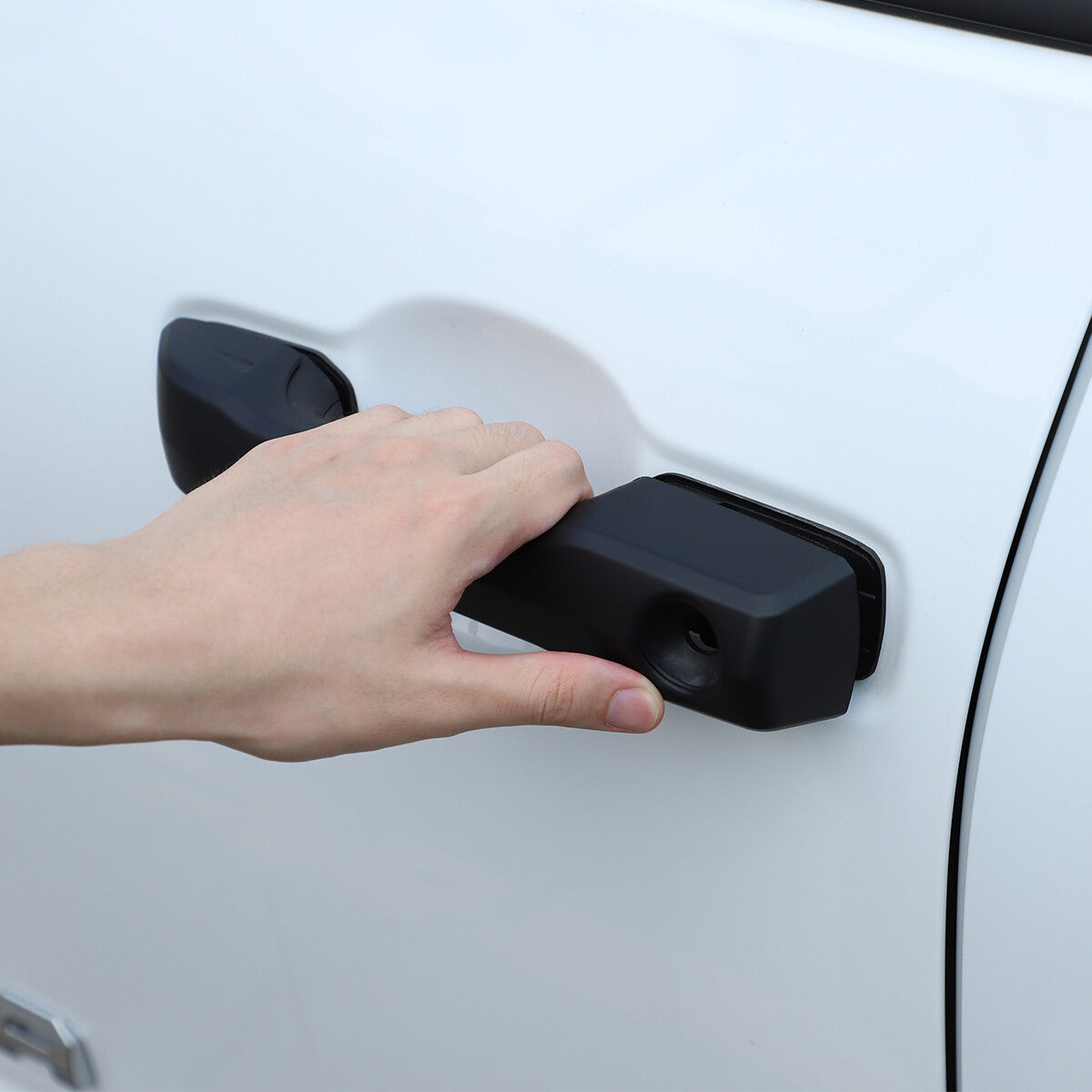 5pcs Matte Black Door Handle Cover & Tailgate Trim For Toyota Tundra 2022-2026 4