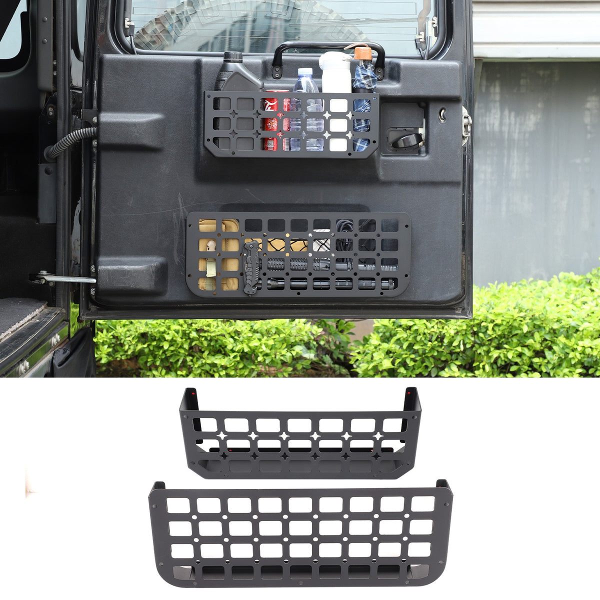 Tailgate Molle Panel Storage Basket For Land Rover Defender L316 2004-2018 48