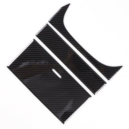 ABS Carbon Fiber Center Console Gear Shift Box Trim Set For Jaguar F-TYPE 13-18 11