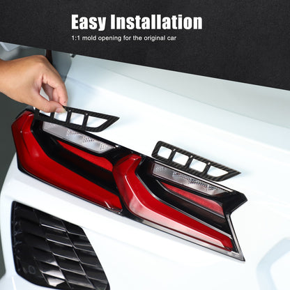 Real Carbon Fiber Reverse Light Protector Frame Trim For Corvette C8 2020+ 10
