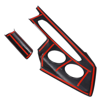 Carbon Fiber ABS Center Console Gear Shift Panel Trim Set For Corvette C8 26+ US 4